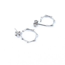 orecchini a cerchio oro bianco